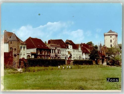 Zons Ort handschriftlich Foto Original aus Archiv eines Ansichtskartenverlags