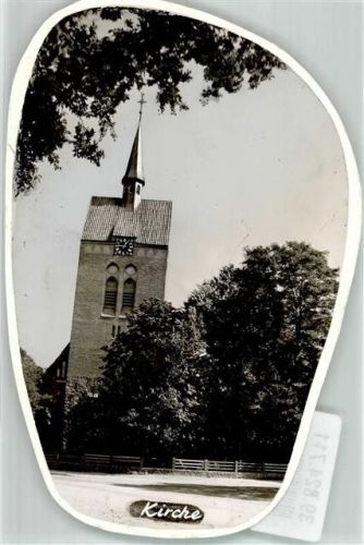 Bispingen Kirche Ort handschriftlich Foto Original aus Archiv eines Ansichtskartenverlags
