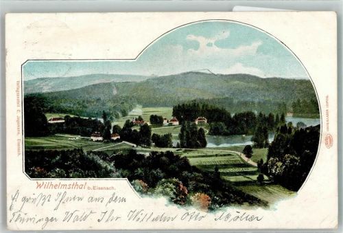 Wilhelmsthal 1902 mit Wilhelmsthaler See Jugendstil Verlag Louis Glaser