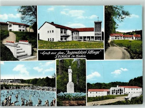 Seckach St. Bernhard Kirche Schwimmbad Haus Odenwald Fotograf Alfred Dittmann