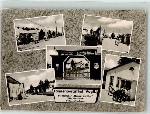 Tannenbergsthal Pionierlager VEB Maxhütte Kinder Zelte