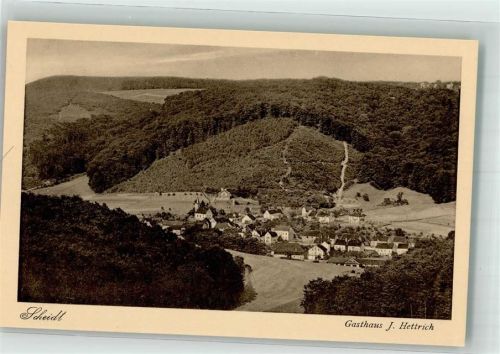Scheidt mit Ev. Kirche und Gasthaus Hettrich