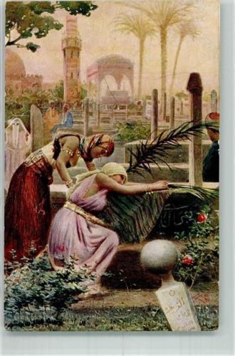 Tracht Frau Arabischer Friedhof