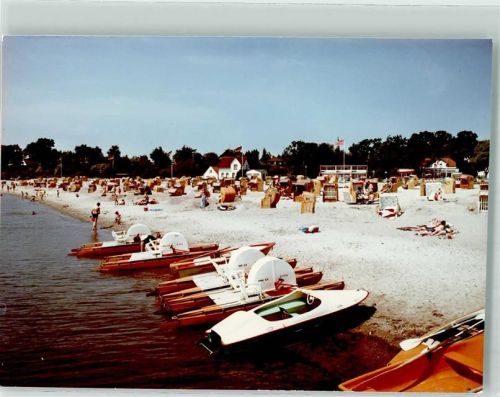 Pelzerhaken Foto Original aus Archiv eines Ansichtskartenverlags Tretboote Ort handschriftlich
