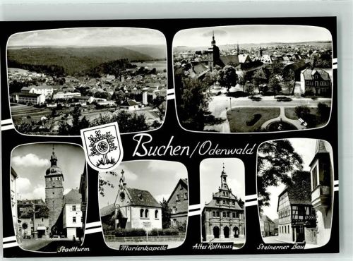 Buchen Altes Rathaus Stadtkirche St. Oswald Stadtturm Marienkapelle Steinerner Bau