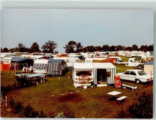 Brodau Foto Original aus Archiv eines Ansichtskartenverlags Campingplatz Mercedes Ort handschriftlich