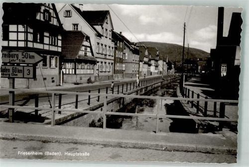 77948 W7632 Friesenheim , Baden Foto AK Hauptstrasse