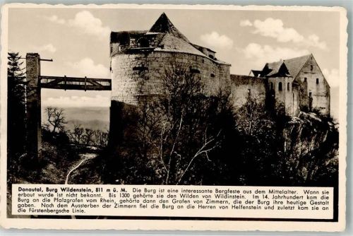 88637 W7795 Leibertingen Foto AK Burg Wildenstein Kosmos-Chronik-Karte Nr. 11742-91