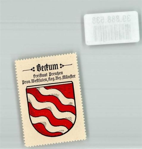 Beckum Freistaat Preußen Prov. Westfalen Reg. Bez. Münster