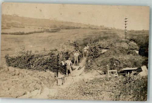 Deutsche Telefonvermittlungsstelle im Felde WK I Östlicher Kriegsschauplatz Privatfoto AK
