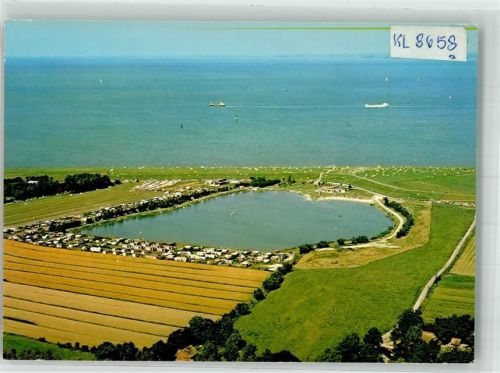 Otterndorf Fliegeraufnahme vom Campingplatz See Achtern Diek