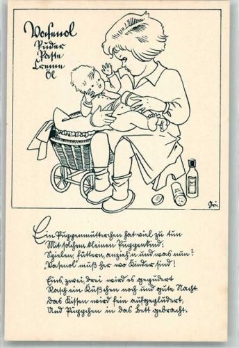 Vasenol-Kinderpostkarte