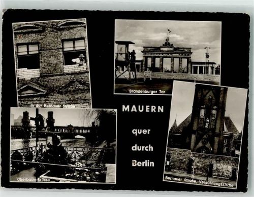 1966 Bernauer Straße Fenster werden zugemauert