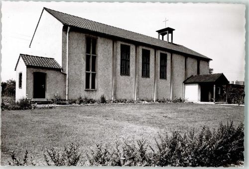 Kriftel Ev. Kirche Ort handschriftlich Foto Original aus Archiv eines Ansichtskartenverlags