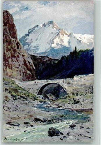 1899 Bergpanorama Verlag HSM Serie Alpen II