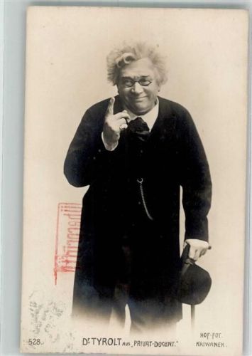 1914 Foto Kriwanek Dr. Tyrolt Aus Privat-Dosent B.K.W.I.
