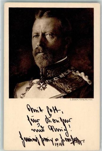 Spende Rotes Kreuz freiwillige Krankenpflege Radiotinto Faksimile Unterschrift Adel Prinz Heinrich 1914