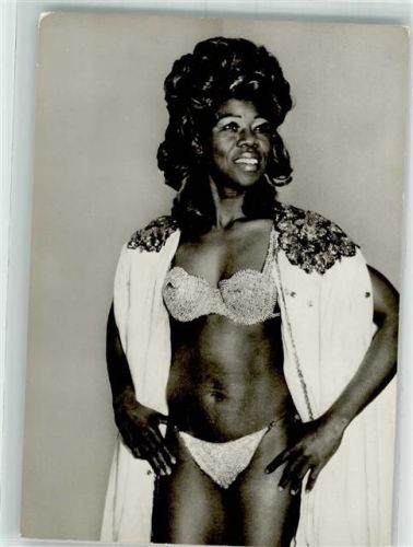 London Vina Queen Schwarzafrikaner Transvestit Foto AK