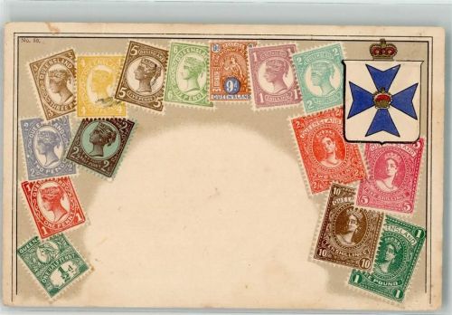 1901 Prägedruck Diverse Briefmarken aus Queensland Ausstralien
