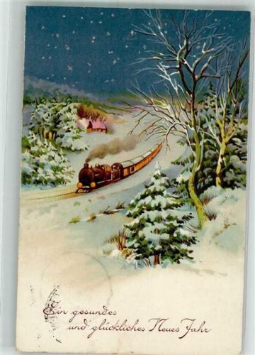1935 Neujahr Winterlandschaft Verlag EAS 1604