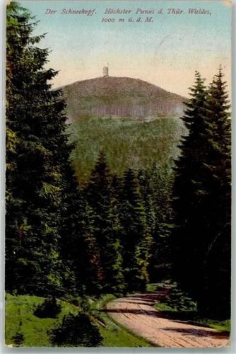 98559 O6054 Gehlberg 1922 Gebrauchsspuren Schneekopf