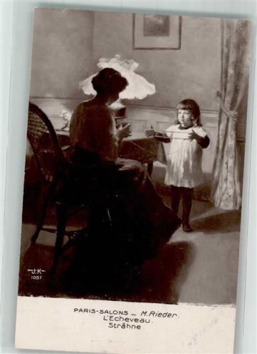Wolle sign. Rieder M. Kind J.K. Nr.1057