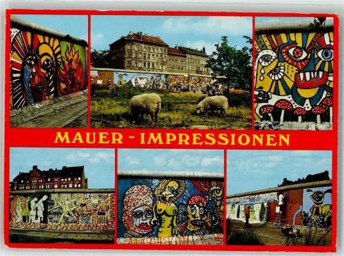 1990 Impressionen Kunstwerke an der Mauer