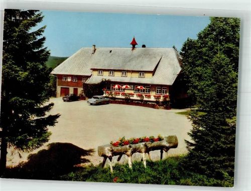 78136 W7745 Rohrhardsberg im Schwarzwald Foto AK Gasthaus Wilhelmshöhe Mercedes BMW