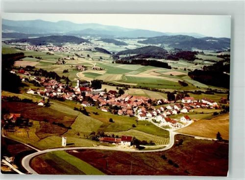 Achslach Fliegeraufnahme Ort handschriftlich Foto Original aus Archiv eines Ansichtskartenverlags