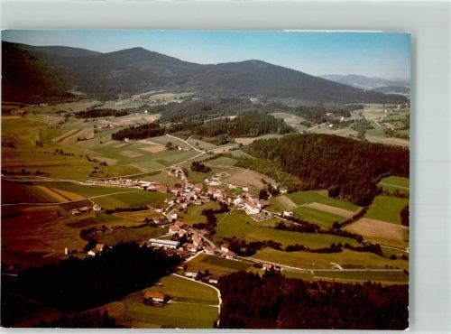 Achslach Fliegeraufnahme Ort handschriftlich Foto Original aus Archiv eines Ansichtskartenverlags