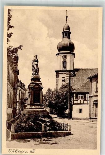 77731 W7608 Willstätt Foto AK Denkmal Kirche