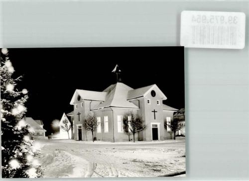 Wilhelmsdorf Kirche der Brüdergemeinde im Winter
