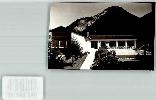 Eschenlohe Ort handschriftlich Foto Original aus Archiv eines Ansichtskartenverlags