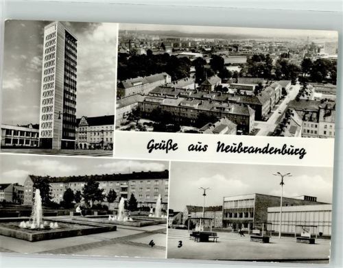 Neubrandenburg Hochaus Karl Marx Platz