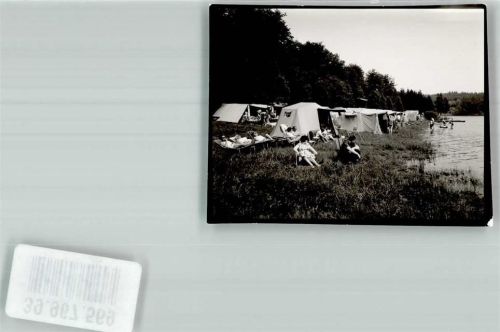 59846 W5768 Langscheid , Sorpesee FOTO KEINE AK Schwimmbad Camping Ort handschriftlich Foto Original aus Archiv eines Ansichtskartenverlags