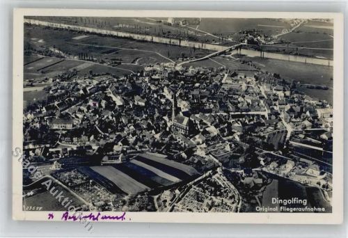 Dingolfing original Fliegeraufnahme Erhaltung: Eingerissen