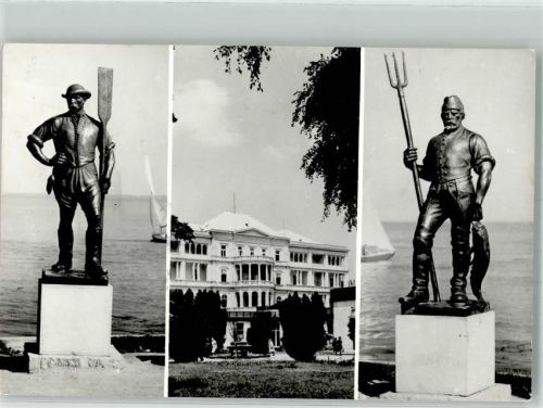 Balatonfüred 1972 Denkmal Fischer Hotel