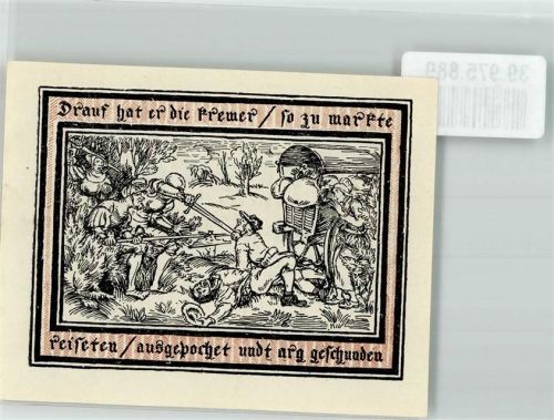 16928 O1920 Pritzwalk 1922 Notgeldschein Stadthauptkasse Platzanweisung über 75 Pfennig
