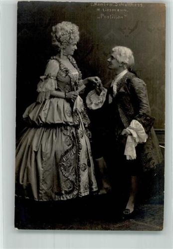 C. Hansen-Schulthess H. Lissmann Postillon Opernsänger