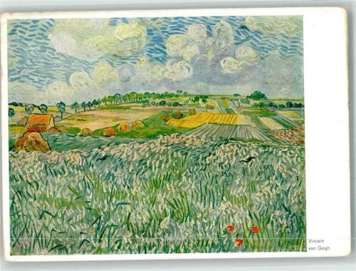 Landschaft bei Auvers Verlag Hanfstaengl Nr. 106 Van Gogh, V. 1930 Künstlerkarte