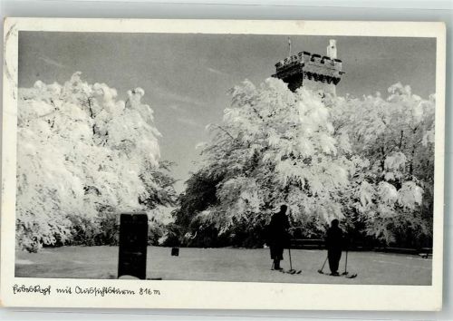 Deuselbach Winter Erbeskopf m. Aussichtsturm Landpost Deuselbach über Hermeskeil
