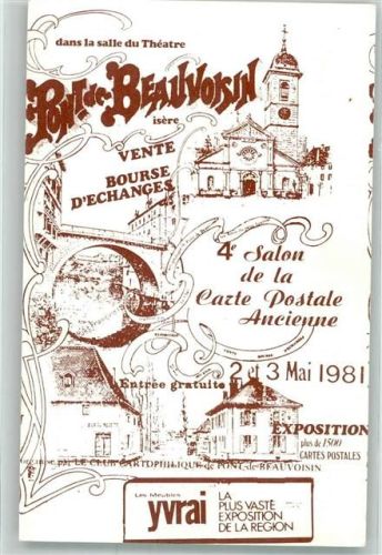 Pont-de-Beauvoisin Exposition Postkarten Ausstellung 1981 Pont de Beauvoisin