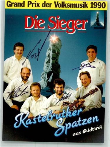 1990 Kastelruther Spatzen mit Autogramm Grand Prix der Volksmusik