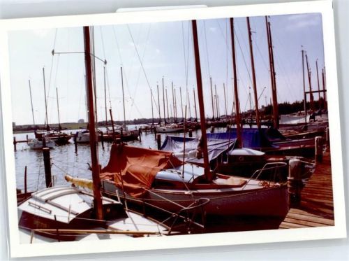 Kappeln Fotoabzug, Hafen, Boot