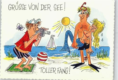 Grüße von der See Strand Humor