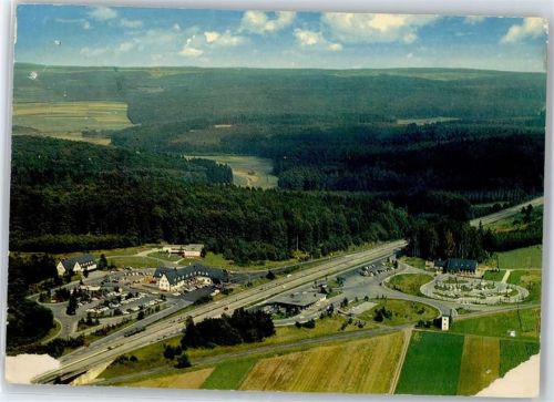 35305 W6310 Reinhardshain - Autobahn Raststätte , Fliegeraufnahme
