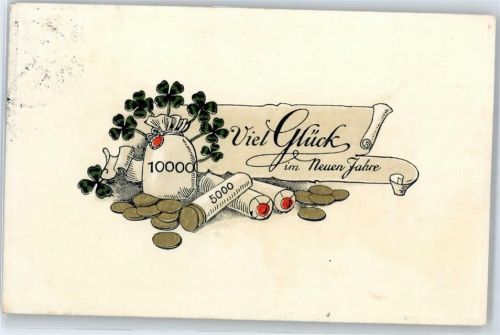 Neujahr , Prägedruck