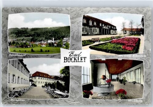 Bad Bocklet Gesamtansicht, Kürhäuser, Wandelhalle, Brunnenhaus