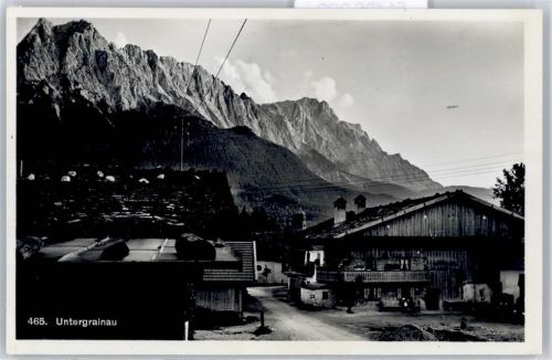 Untergrainau Ortsansicht, Alpenpanorama