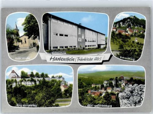 Hartenstein Kirche, Rabensberg, Volksschule, Burg Hartenstein, Blick vom Kreuzberg